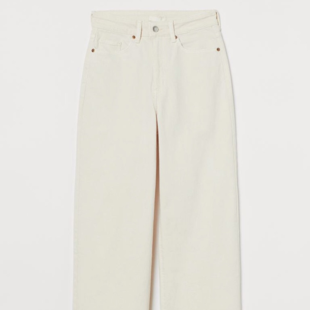 H&M Wide Leg White Jean